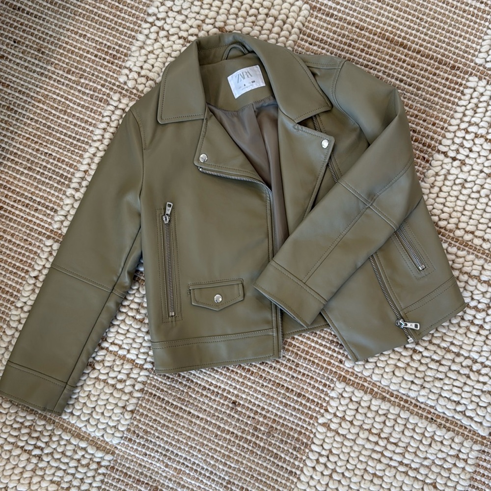 Zara girls Moto jacket size 8